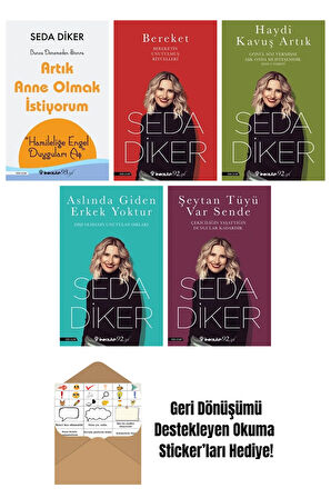 Seda Diker 5 Kitap Seti + Okuma Sticker'ları