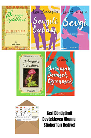 Leo Buscaglia 5 Kitap Seti + Okuma Sticker'ları