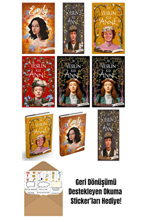 L. M. Montgomery 9 Kitap Seti + Okuma Sticker'ları