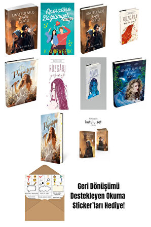 K. Kübra Berk 10 Kitap Seti + Okuma Sticker'ları