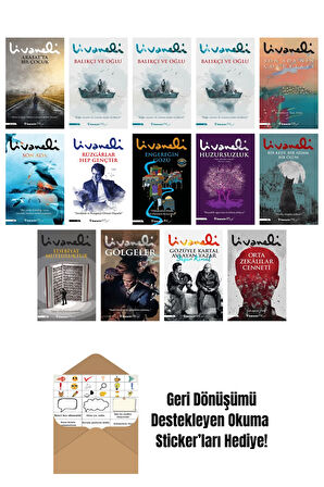 Zülfü Livaneli 14 Kitap Seti + Okuma Sticker'ları