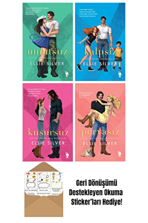 Elsie Silver 4 Kitap Seti + Okuma Sticker'ları