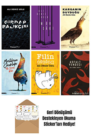 Ali Deniz Uslu 6 Kitap Seti + Okuma Sticker'ları
