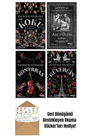 Patrick Süskind 4 Kitap Set + Okuma Sticker'ları
