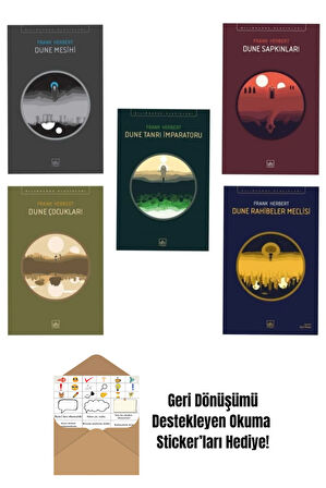 Dune 5 Kitap Set + Okuma Sticker'ları
