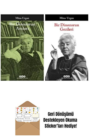 Mina Urgan 2 Kitap Set / Bir Dinozorun Anıları + Okuma Sticker'ları