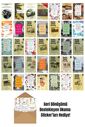 Refik Halid Karay 35 Kitap Seti + Okuma Sticker'ları