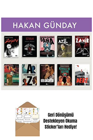 Hakan Günday Seti (10 Kitap) + Okuma Sticker'ları