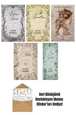 Güneş Demirel 5 Kitap Seti + Okuma Sticker'ları
