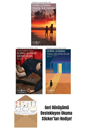 Doris Lessing 3 Kitap + Okuma Sticker'ları