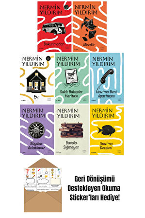 Nermin Yıldırım 8 Kitap Set + Okuma Sticker'ları