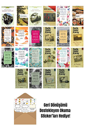 Refik Halid Karay 22 Kitap Seti + Okuma Sticker'ları
