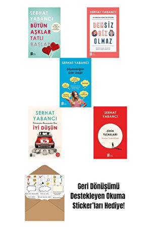 Serhat Yabancı 5 Kitap Set + Okuma Sticker'ları