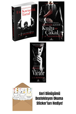 J. A. Redmerski 3 Kitap Seti + Okuma Sticker'ları