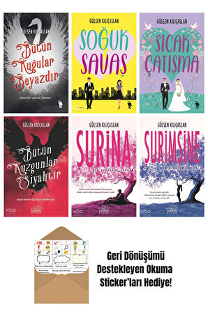 Gülsen Kılıçaslan 6 Kitap Seti + Okuma Sticker'ları