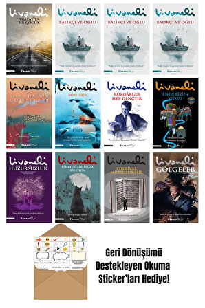 Zülfü Livaneli 12 Kitap Seti + Okuma Sticker'ları