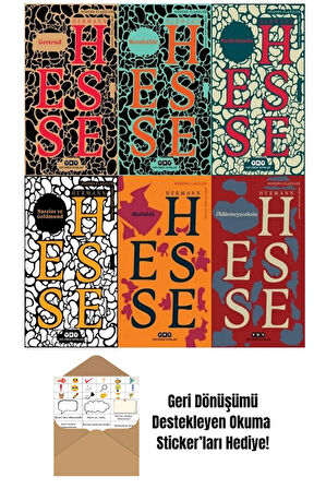 (Hermann Hesse) Set 6 Kitap + Okuma Sticker'ları