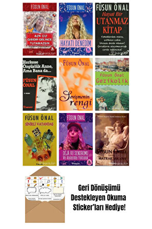 Füsun Önal 9 Kitap Seti + Okuma Sticker'ları