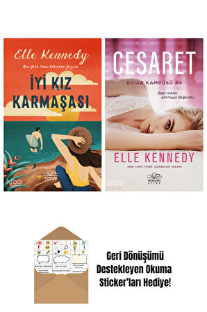 Elle Kennedy 2 Kitap Seti + Okuma Sticker'ları