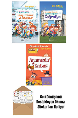 Dan Gutman 3 Kitap Seti + Okuma Sticker'ları