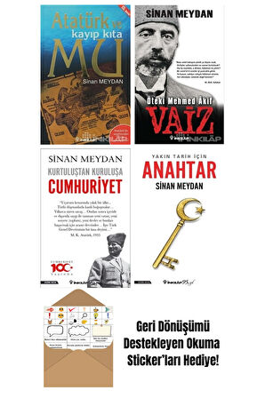 Sinan Meydan 4 Kitap Seti + Okuma Sticker'ları