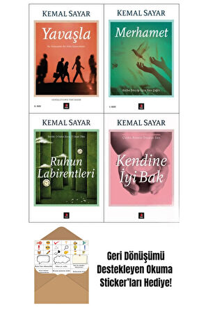 Kemal Sayar 4 Kitap Set + Okuma Sticker'ları