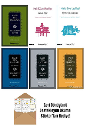 Halid Ziya Uşaklıgil 6 Kitap Seti + Okuma Sticker'ları