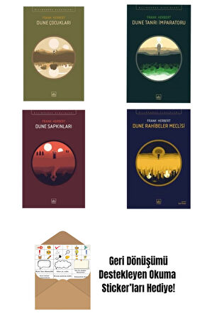 Dune 4 Kitap Set + Okuma Sticker'ları
