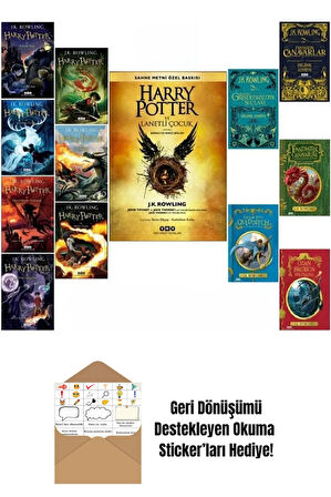 Harry Potter Serisi 13 Kitap Set + Okuma Sticker'ları