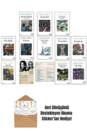 Cemal Süreya 13 Kitap Set + Okuma Sticker'ları
