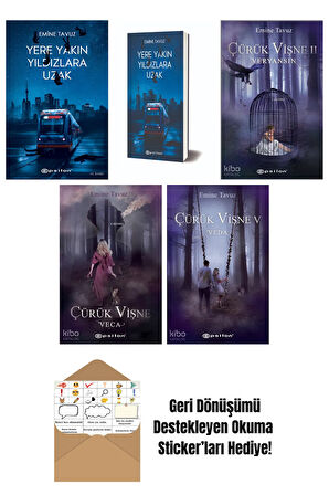 Emine Tavuz 5 Kitap Seti + Okuma Sticker'ları