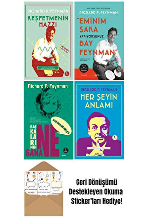 Richard Feynman 4 Kitap Set + Okuma Sticker'ları