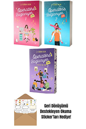 Operatöre Bağlanıyorsunuz 3 Kitap Set + Okuma Sticker'ları
