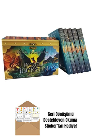 Percy Jackson 10. Yıl Özel Seti (5 Kitap Takım) + Okuma Sticker'ları