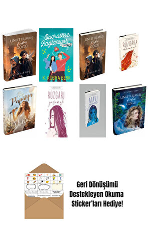 K. Kübra Berk 8 Kitap Seti + Okuma Sticker'ları