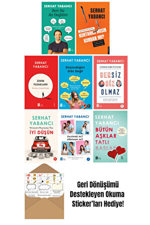 Serhat Yabancı 8 Kitap Set - Ben De Az Değilim + Okuma Sticker'ları