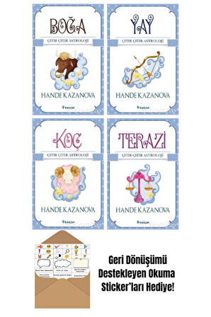 Hande Kazanova 4 Kitap Seti + Okuma Sticker'ları