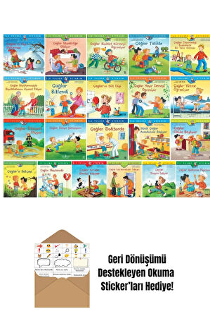 İlk Okuma Kitabım Çağlar Serisi 21 Kitap + Okuma Sticker'ları