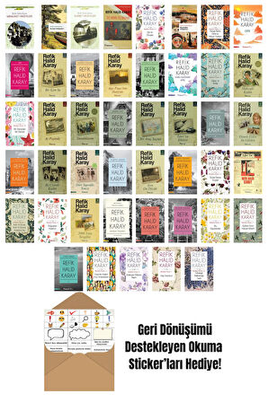 Refik Halid Karay 45 Kitap Seti + Okuma Sticker'ları
