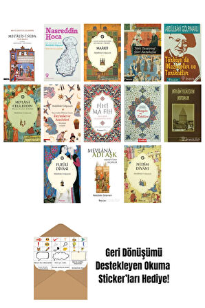 Abdülbaki Gölpınarlı 13 Kitap Seti + Okuma Sticker'ları
