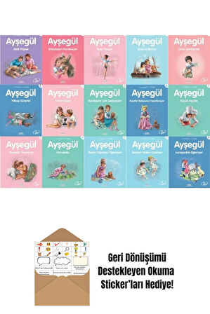 Annemin Çantası + Üç Kedi Bir Dilek 4 Kitap Set + Okuma Sticker'ları