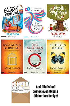 Başak Sayan 6 Kitap Seti + Okuma Sticker'ları
