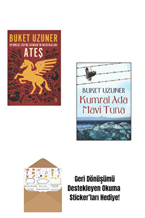 Buket Uzuner - Ateş - Kumral Ada Mavi Tuna + Okuma Sticker'ları