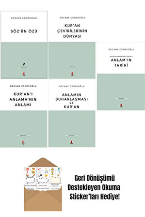 Dücane Cündioğlu 5 Kitap Set + Okuma Sticker'ları