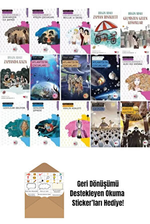 Bilgin Adalı 15 Kitap Set + Okuma Sticker'ları