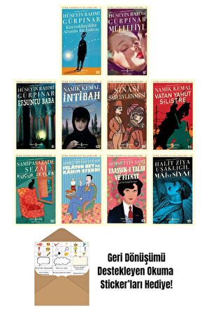 İş Bankası Türk Klasikleri Serisi 1-2-3-4-5-6-7-8-9-10 + Okuma Sticker'ları
