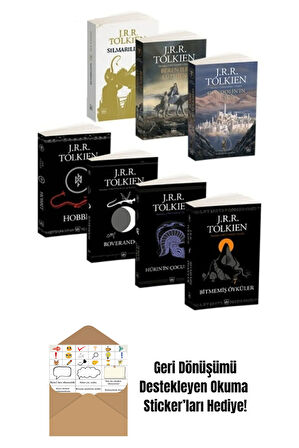 Tolkien 7'li Set Silmarillion Beren İle Luthien + Okuma Sticker'ları