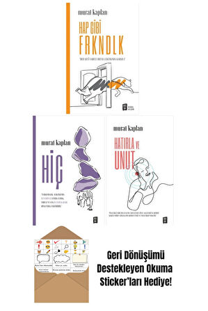 Murat Kaplan 3 Kitap Set + Okuma Sticker'ları