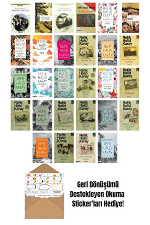 Refik Halid Karay 28 Kitap Seti + Okuma Sticker'ları