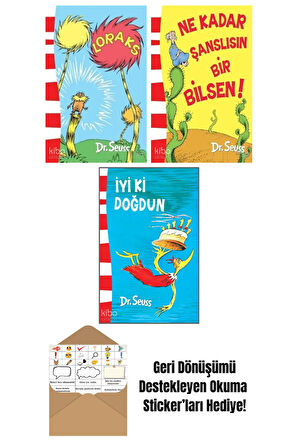 Seuss 3 Kitap Seti + Okuma Sticker'ları